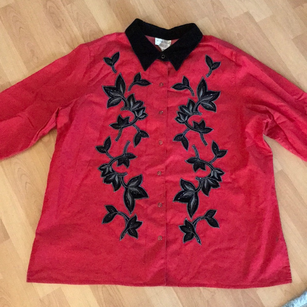 Vintage button up top
